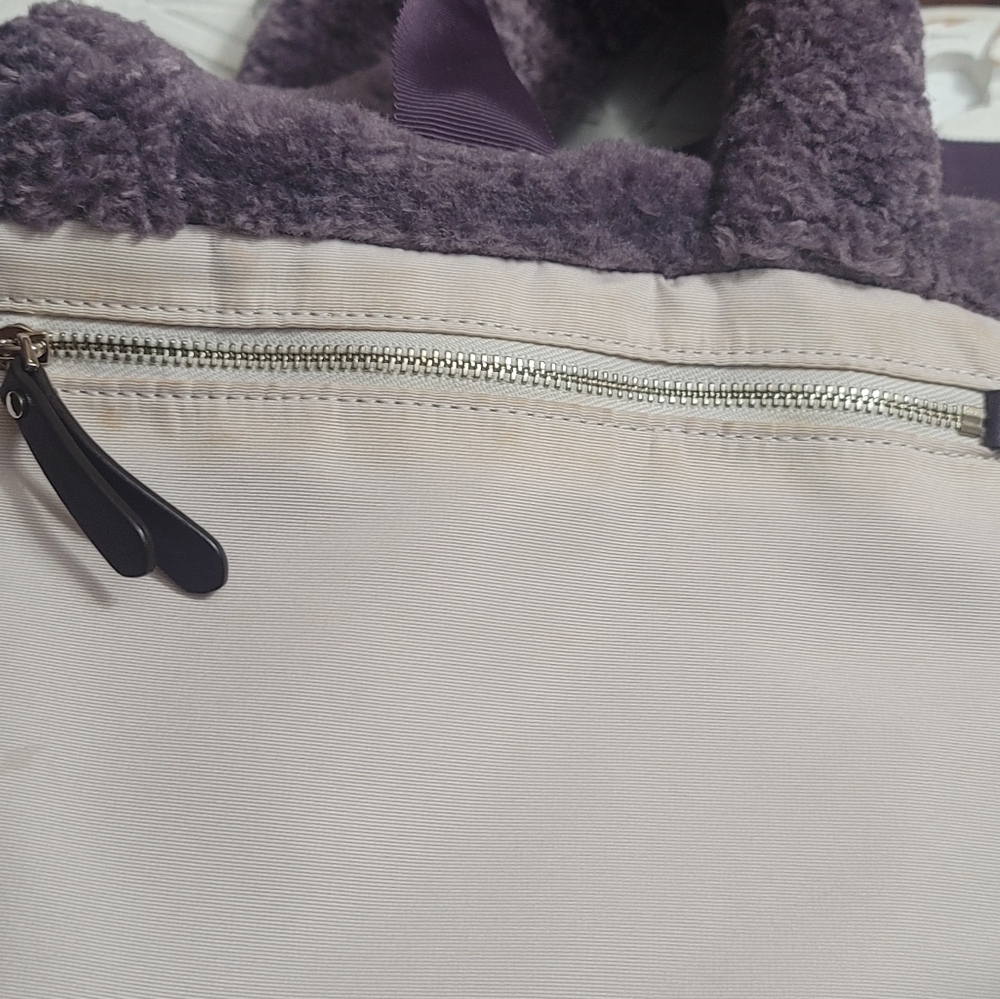 Kate Spade Faux Shearling Tote & Crossbody Bag - Picture 16 of 16
